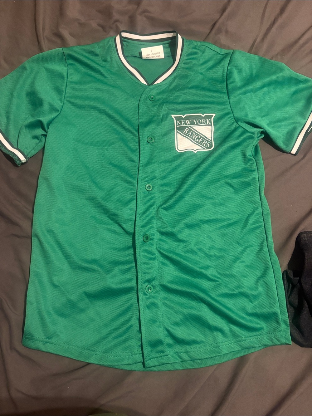 New York Rangers Green St Patrick’s day Jersey Button-Up Jersey 2026